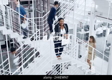 Staying focused in the busy business world Stock Photo