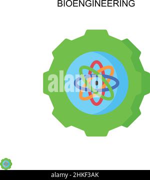 Bioengineering Simple vector icon. Illustration symbol design template for web mobile UI element. Stock Vector
