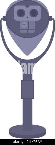 Tower viewer semi flat color vector object Stock Vector