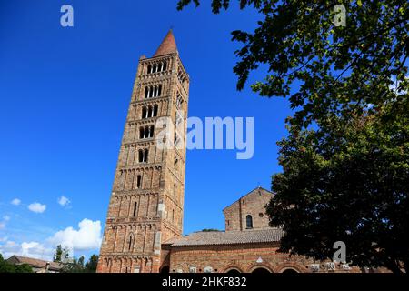 Pomposa, Abbatia Sanctae Mariae Pomposae, ehemalige Abtei des Benediktiner-Ordens an der Mündung des Po, Gemeinde Codigoro, Ferrara, Emilia-Romagna, I Stock Photo