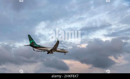 Bangladesh Airline Boeing 737-800 in old Livery Stock Photo