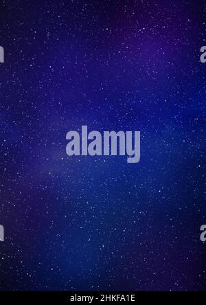 Night blue starry sky vertical background. 3d illustration of infinite ...