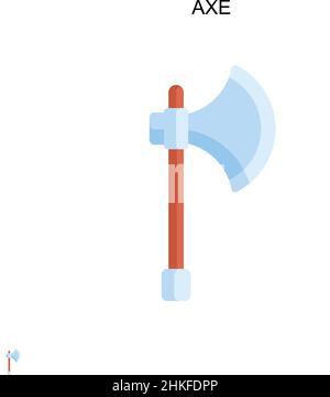 Axe Simple vector icon. Illustration symbol design template for web mobile UI element. Stock Vector