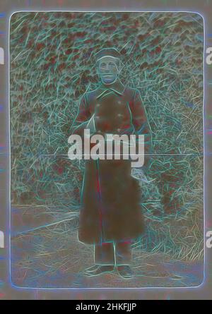 Inspired by Portrait of an unknown man in uniform, c. 1900 - c. 1915, height 130 mm × width 88 mm, Reimagined by Artotop. Classic art reinvented with a modern twist. Design of warm cheerful glowing of brightness and light ray radiance. Photography inspired by surrealism and futurism, embracing dynamic energy of modern technology, movement, speed and revolutionize culture Stock Photo