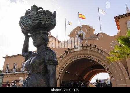 Spain, Canary Islands, Tenerife, Santa Cruz de Tenerife, Municipal Market Nostra Senora de Africa Stock Photo