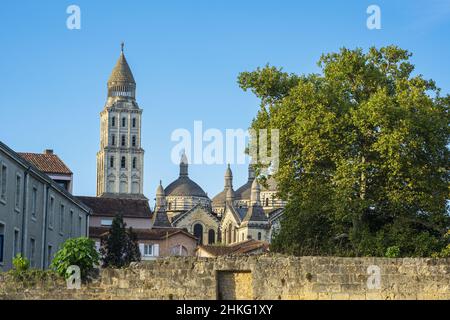 France, Dordogne, Perigueux, stage town on the Via Lemovicensis or Vezelay Way, one of the main ways to Santiago de Compostela, Saint-Front cathedral, a UNESCO World Heritage site Stock Photo