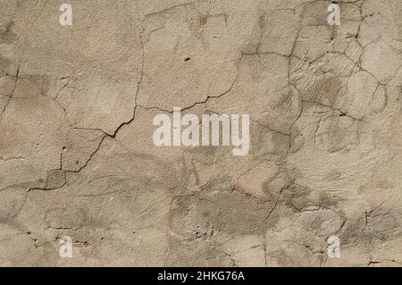 white wall with cracks Stock Photo