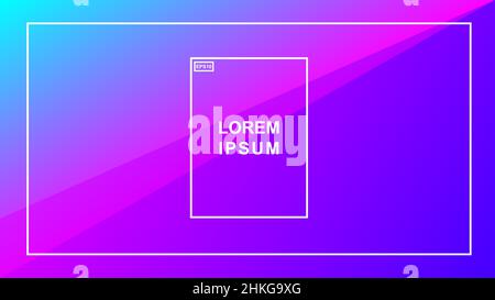 Neon glow creative abstract background wrapped in purple color Stock Vector