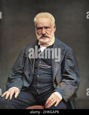 Portrait de Victor Hugo par Étienne Carjat en 1876 Stock Photo