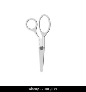 Scissor vector isolated on white. Barber scissors icon. Stock Vector