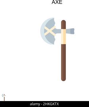 Axe Simple vector icon. Illustration symbol design template for web mobile UI element. Stock Vector