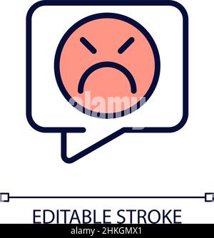 Complaint pixel perfect RGB color icon Stock Vector