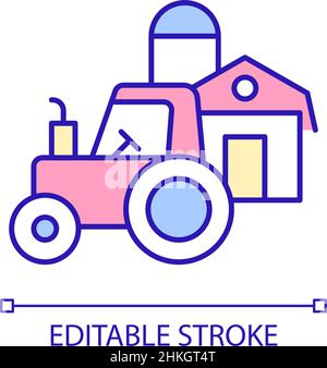 Agriculture RGB color icon Stock Vector