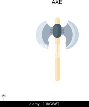 Axe Simple vector icon. Illustration symbol design template for web mobile UI element. Stock Vector