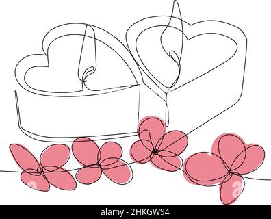 Romantic atmosphere candles with a flowers Stock Vector