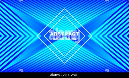 Blue triangle shape line abstract background Stock Vector
