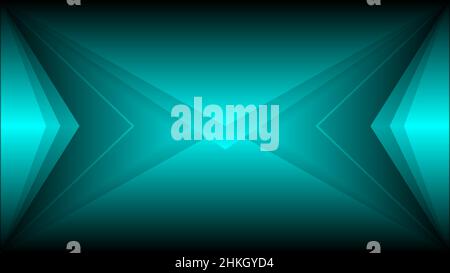 Elegant green 3d triangle abstract background Stock Vector