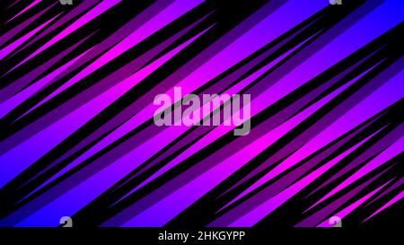 Horizontal triangle abstract background wrapped in neon light Stock Vector