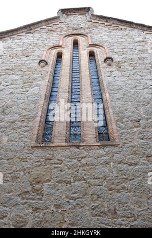 Santa Eulalia Church in Gironella Barcelona Spain Stock Photo