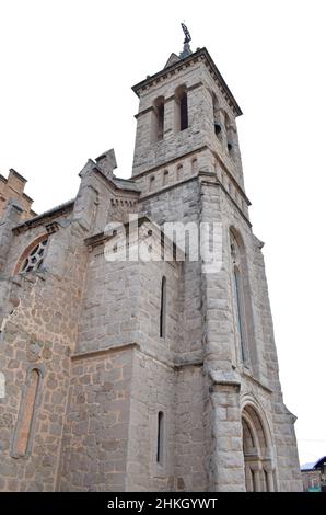 Santa Eulalia Church in Gironella Barcelona Spain Stock Photo