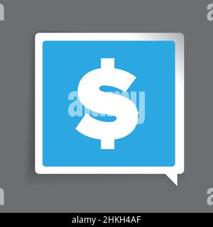 Dollar sign label vector Stock Vector