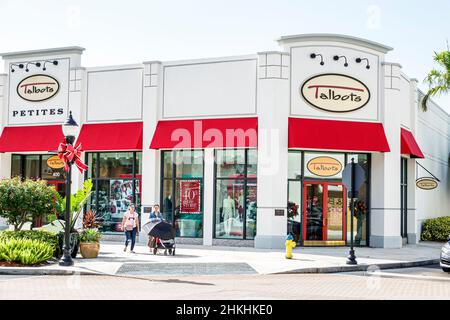 Fort Ft. Lauderdale Florida,Pembroke Pines,Shops At Pembroke Gardens mall,Talbots Petites,front entrance outside exterior,women's clothing shopping Stock Photo