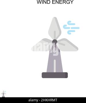 Offshore wind generator icon. Wind turbine in the sea. Wind tower in ...