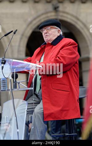 Jean Marie Le Pen the founder of the 'national front' the extreme right-wing party suffered a stroke on 2 February (archive images 2017) Stock Photo
