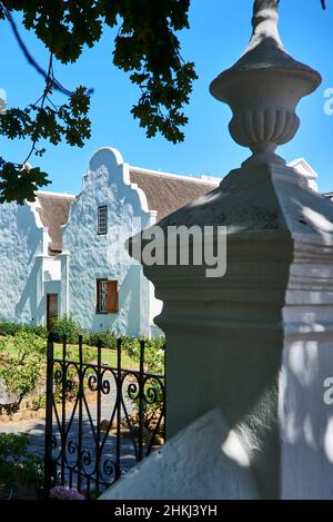 Dutch Architecture, Stellenbosch Stock Photo