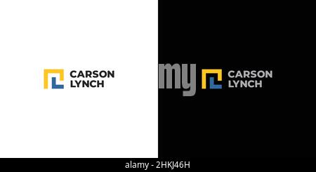Simple and modern CL initials logo Stock Vector