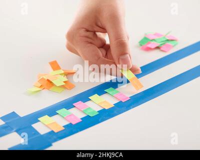 Making DNA model Stock Photo