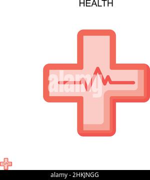 Health Simple vector icon. Illustration symbol design template for web mobile UI element.