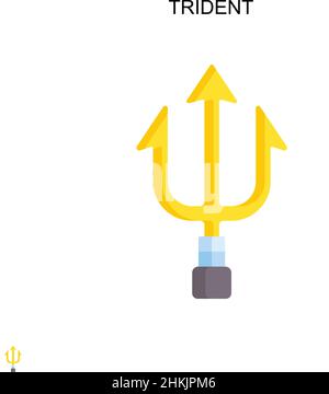 Vector Illustration of Trident and Poseidon Icon. Collection of Trident and  Sea Stock Symbol for Web. Stock Vector - Illustration of fantasy, element:  152932884