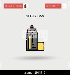 Spray can Simple vector icon. Stock Vector