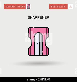 Sharpener Simple vector icon. Stock Vector