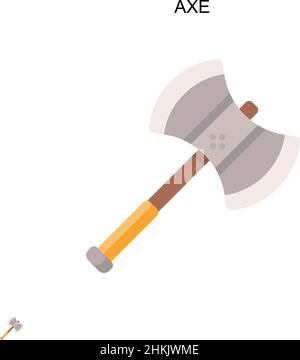 Axe Simple vector icon. Illustration symbol design template for web mobile UI element. Stock Vector