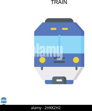 Train Simple vector icon. Illustration symbol design template for web mobile UI element.