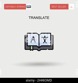 Translate Simple vector icon. Stock Vector