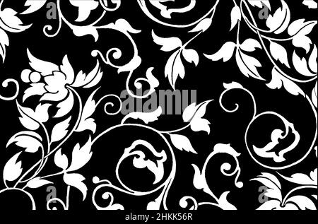 vector ornamenent black white design Stock Photo