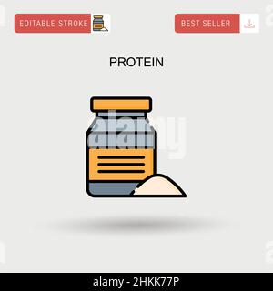 whey protein milk product dairy icon doodle illustration Stock Vector ...