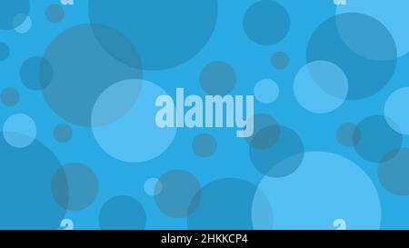 Blue bubble circle abstract design background Stock Vector