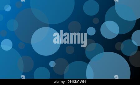 Dark blue bubble circle abstract design background Stock Vector