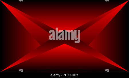 Dark red background wrapped in abstract triangle design Stock Vector