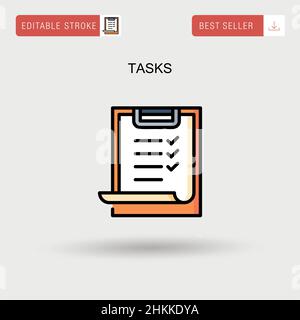 Tasks. Clipboard icon. Task done. Document icon. Project completed ...