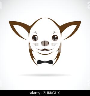 Vector image of a chihuahua dog on white background. Easy editable layered vector illustration. Stock Vector