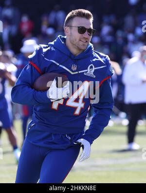 Las Vegas, Nevada, USA. 5th Feb, 2022. San Francisco 49ers wide receiver  Deebo Samuel (19) during the NFC Pro Bowl Practice at Las Vegas Ballpark in  Las Vegas, Nevada. Darren Lee/CSM/Alamy Live