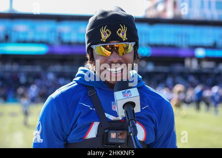 February 5, 2022: Seattle Seahawks quarterback Russell Wilson (3) during  the NFC Pro Bowl Practice at Las Vegas Ballpark in Las Vegas, Nevada.  Darren Lee/(Photo by Darren Lee/CSM/Sipa USA Stock Photo 