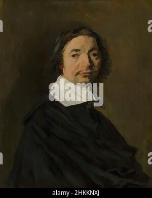 Art inspired by Portrait of a man, Frans Hals, c. 1660, Classic works modernized by Artotop with a splash of modernity. Shapes, color and value, eye-catching visual impact on art. Emotions through freedom of artworks in a contemporary way. A timeless message pursuing a wildly creative new direction. Artists turning to the digital medium and creating the Artotop NFT Stock Photo