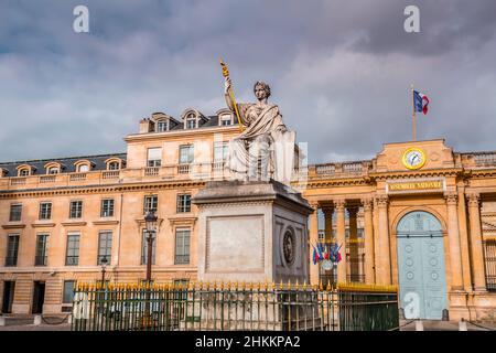 Paris, France - January 20, 2022: The National Assembly is the lower house of the bicameral French Parliament under the Fifth Republic, Paris, France. Stock Photo