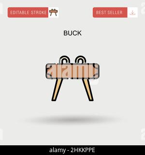 Deer head, beautiful buck with antlers color isolated vector ...